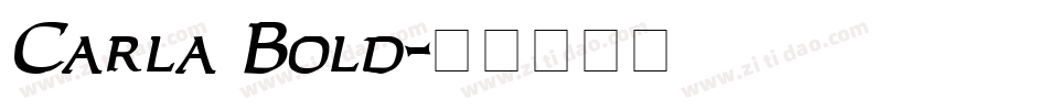 Carla Bold字体转换